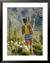 A Woman Runs Through The Desert Landscape by Dugald Bremner Limited Edition Pricing Art Print