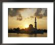 A View Of A Mosque Silhouetted By The Setting Sun by Steve Raymer Limited Edition Print