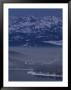 Donner Lake And Haze From Wood Smoke Over Truckee, California by Phil Schermeister Limited Edition Print