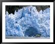 Fords Terror Wilderness Iceberg And Waterfall In Fjord, Tracy Arm, Inside Passage, Alaska, Usa by Paul Souders Limited Edition Print