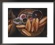 Loaves Of Bread And Various Sauces Arranged On A Small Table by Steve Raymer Limited Edition Pricing Art Print