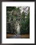 Visitors Enter The Angkor Wat Complex Through A Magnificent Gate by Steve Raymer Limited Edition Print