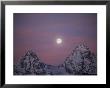 View Of The Setting Moon Over Grand Teton National Park by Jimmy Chin Limited Edition Print