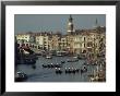 Boats Crowd The Grand Canal Of Venice, Italy by James L. Stanfield Limited Edition Print
