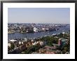 A View Over The City And Port From Michaeliskirche, Hamburg, Germany by Yadid Levy Limited Edition Print
