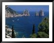 Faraglioni Rocks, Capri, Campania, Italy, Mediterranean by G Richardson Limited Edition Print