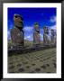 Moai At Ahu Tongariki, Easter Island, Chile by Angelo Cavalli Limited Edition Print