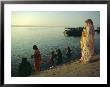 The Ganges (Ganga) River Waterfront, Varanasi (Benares), Uttar Pradesh, India by John Henry Claude Wilson Limited Edition Print