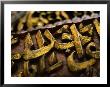 Script Carved Into Timber Screen In Masjid Negeri (State Mosque), Kuching, Sarawak, Malaysia by Mark Daffey Limited Edition Print
