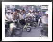 Street Crowded With Bicycles And Motorbikes, Saigon, Vietnam by Keren Su Limited Edition Print