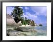 Granite Outcrops, La Digue Island, Seychelles, Africa by Pete Oxford Limited Edition Print