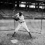 Cleveland Indians Pitcher Satchel Paige Taking Batting Practice by George Silk Limited Edition Pricing Art Print