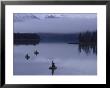 Three Fishermen At Kenai Lake, Ak by Hal Gage Limited Edition Print