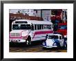 Public Buses And Taxis In Old Town, Acapulco, Mexico by Richard Cummins Limited Edition Print