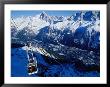 Cable-Car Or Telecabine Approaching Summit Of Aiguille Du Midi, Chamonix, France by Christian Aslund Limited Edition Print