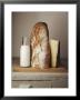 Milk Bottle, Bread And Cheese On A Wooden Cupboard by Joerg Lehmann Limited Edition Print