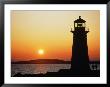 Peggy's Cove Lighthouse At Sunset, Nova Scotia, Canada by Jeff Greenberg Limited Edition Print