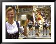German Woman Holding Stein Of Beer, Oktoberfest by Bill Bachmann Limited Edition Print