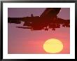 Airplane In Flight During Sunrise, Sunset by Mitch Diamond Limited Edition Print