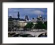 Pont Au Change Across The Seine With Hotel De Ville Behind, Paris, Ile-De-France, France by Diana Mayfield Limited Edition Print