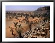 Rooftops Of Ende Village On The Bandiagara Escarpment And Plains Below, Ende, Mopti, Mali by Jane Sweeney Limited Edition Print
