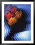 Silhouette Of Head With Gears For A Brain by Highbridge Limited Edition Pricing Art Print