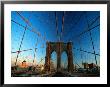 Brooklyn Bridge Cables From Pedestrian Walkway, New York City, New York, Usa by Jeff Greenberg Limited Edition Print