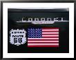Badge And Stickers (Route 66 And American Flag) On Dodge Police Car, Oklahoma City, Usa by Witold Skrypczak Limited Edition Pricing Art Print