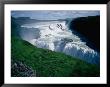 View Of The Spectacular Gullfoss Waterfall North Of The Farm Brattholt, Gullfoss, Iceland by Cornwallis Graeme Limited Edition Print