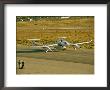 The White Knight Aircraft With Spaceshipone Underneath On A Runway by Jim Sugar Limited Edition Print