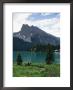 Horseback Riding Around Emerald Lake In Yoho National Park by Michael Melford Limited Edition Print