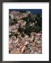 Aerial View Of Taormina, With Teatro Greco (Greek Ampitheatre) At Top, Taormina, Sicily, Italy by Stephen Saks Limited Edition Print