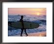 Surfer At Kekaha Beach Park, Kekaha, Usa by Holger Leue Limited Edition Print