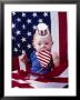 Baby Wearing Red, White And Blue Hat Withamerican Flag by John Telford Limited Edition Print