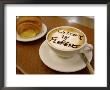 Florence, Italy, Cappuccino With Text In Chocolate by Brimberg & Coulson Limited Edition Print