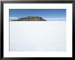 Isla De Los Pescadores In Centre, Salt Flats, Salar De Uyuni, Southwest Highlands, Bolivia by Tony Waltham Limited Edition Pricing Art Print