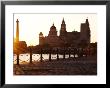 The 'Three Graces' At Sunset, Liverpool, United Kingdom by Glenn Beanland Limited Edition Print