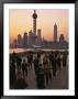 Tai-Chi On The Bund, Oriental Pearl Tv Tower And High Rises, Shanghai, China by Keren Su Limited Edition Print