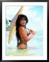 Woman In Bikini Holding Parasol by Rob Garbarini Limited Edition Print