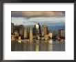 The Skyline Of The Financial District Across Boston Harbor At Dawn, Boston, Massachusetts, Usa by Amanda Hall Limited Edition Print