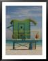 Lifeguard Station On 8Th Street, South Beach, Miami, Florida, Usa by Nancy & Steve Ross Limited Edition Print