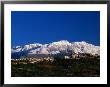 Town With Snow Covered Mountains In Background Tocco Da Casuaria, Abruzzo, Italy by John Hay Limited Edition Pricing Art Print