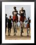 Men Wearing Traditional Body Paint In Nyangatom Village Dance, Omo River Valley, Ethiopia by Alison Jones Limited Edition Pricing Art Print