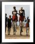 Men Wearing Traditional Body Paint In Nyangatom Village Dance, Omo River Valley, Ethiopia by Alison Jones Limited Edition Print