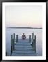 A Seagull Watches A Woman Practice Yoga On A Dock by Taylor S. Kennedy Limited Edition Print