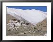 A Tibetan Temple Is Built Atop A Hill With The Himalaya Mountains As A Backdrop by Monika Klum Limited Edition Pricing Art Print