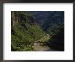 Train Crosses A Bridge At Temoris In Mexico's Copper Canyon Region, Chihuahua State, Mexico by Phil Schermeister Limited Edition Print