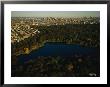Aerial Of Prospect Park With The Manhattan Skyline In The Distance by Melissa Farlow Limited Edition Print