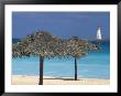 Lighthouse And Thatch Palapa, Nassau, Bahamas, Caribbean by Greg Johnston Limited Edition Print