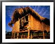 Fisherman's Cottage With Thatched Roof And Walls, Si Phan Don, Laos by Anthony Plummer Limited Edition Print